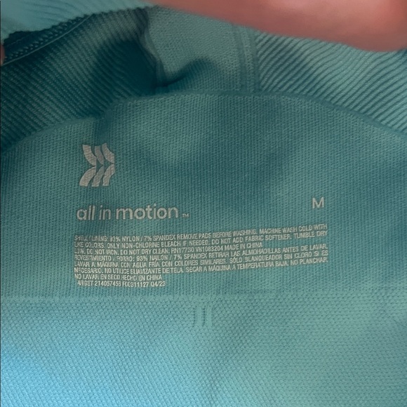 4 - All In Motion Women's Seamless Sports Bra Set - Black, White, Blue - Picture 6 of 6